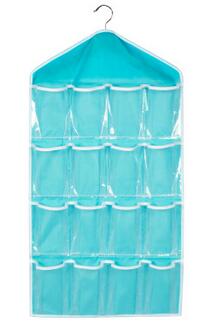 1PC 16 Pockets Clear Over Door Hanging Bag Shoe Rack Hanger Storage Tidy Organizer Home hang storage case OK 0458