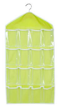 1PC 16 Pockets Clear Over Door Hanging Bag Shoe Rack Hanger Storage Tidy Organizer Home hang storage case OK 0458