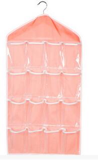 1PC 16 Pockets Clear Over Door Hanging Bag Shoe Rack Hanger Storage Tidy Organizer Home hang storage case OK 0458